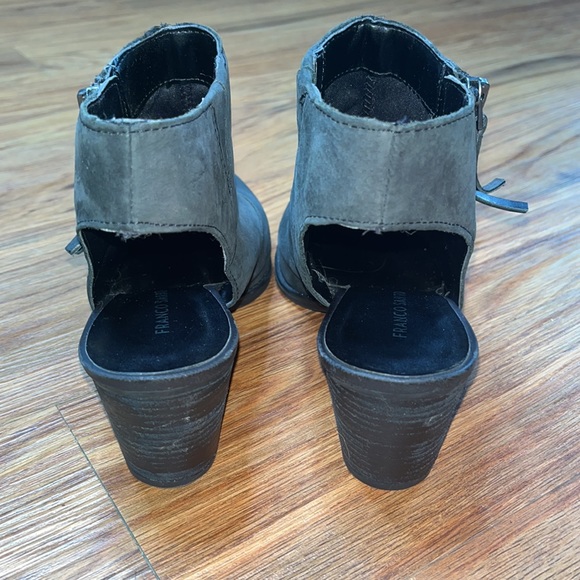 Franco Sarto Black Suede Cut out Bootie size 9 “Humble” - Picture 5 of 7